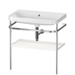 Duravit Happy D.2 c-shape Metal lavabo konsolu 775 mm Beyaz (parlak) HP4837N2222
