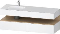 Duravit Studio F. A. Porsche Collection Ankastre lavabo tezgahlı dolap ünitesi ile birlikte 1600 mm Beyaz Mat QA4795030180000
