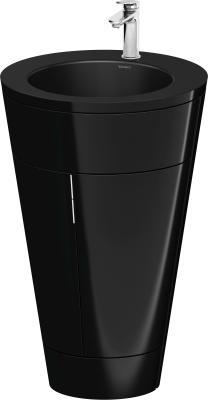 Duravit Starck 1 c-bonded yerden dolap 560 mm Parlak Siyah S19514O10400010