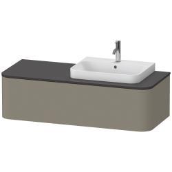 Duravit Happy D.2 Asma dolap ünitesi 1300 mm Taş Grisi Saten Mat Lake HP4942R92920010