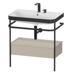 Duravit Happy D.2 metal konsollu ve çekmeceli c-bonded set 775 mm Taupe Saten Mat Lake HP4742E6060