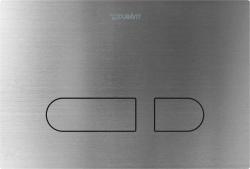 Duravit DuraSystem WC için mekanik kumanda paneli A1 25 mm Fırçalanmış Paslanmaz Çelik
