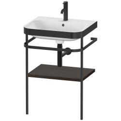 Duravit Happy D.2 c-bonded Metal lavabo konsolu 575 mm Fırçalanmış Ceviz HP4735O6969