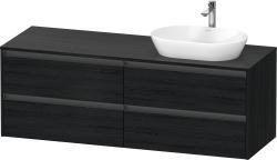 Duravit Ketho.2 Asma dolap ünitesi 1600 mm Siyah Meşe K24899R16160000