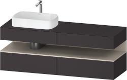 Duravit Studio F. A. Porsche Collection Asma dolap ünitesi 1600 mm Grafit Süper Mat QA4777091800000