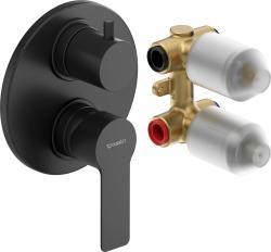 Duravit D-Code Ankastre duş bataryası 137 mm Siyah Mat