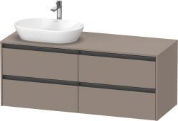 Duravit Ketho.2 Asma dolap ünitesi 1400 mm Bazalt Mat K24898L43430000