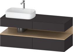 Duravit Studio F. A. Porsche Collection Asma dolap ünitesi 1400 mm Grafit Süper Mat QA4765030800000