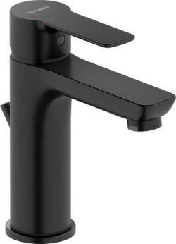 Duravit D-Code Tek kollu lavabo bataryası M FreshStart ve MinusFlow 50 mm Siyah Mat DC1023001046
