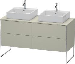 Duravit XSquare Yerden dolap ünitesi için tezgah 1400 mm Taupe Saten Mat Lake XS4926B6060