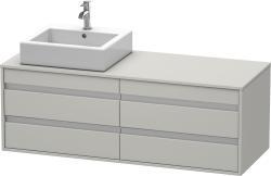 Duravit Ketho Asma dolap ünitesi 1400 mm Beton Gri Mat Dekor KT6657L0707