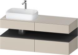 Duravit Studio F. A. Porsche Collection Asma dolap ünitesi 1400 mm Taupe Süper Mat QA4765049830000