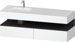 Duravit Studio F. A. Porsche Collection Ankastre lavabo tezgahlı dolap ünitesi ile birlikte 1600 mm Beyaz Mat QA4795080180010
