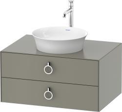 Duravit White Tulip Asma dolap ünitesi 800 mm Taş Grisi Saten Mat Lake WT4990092920010