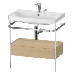 Duravit Happy D.2 metal konsollu ve çekmeceli c-shaped Set 775 mm Akdeniz Meşesi Gerçek ahşap kaplama HP4842E7171