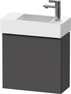 Duravit D-Neo Asma dolap ünitesi Grafit Mat Grafit Mat Dekor, Kulp Elmas siyah DE4219LBD490000