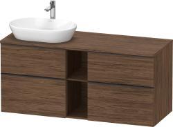 Duravit D-Neo Asma dolap ünitesi 1400 mm Koyu Ceviz Dekor DE4970LBD210000