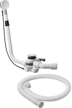 Duravit Universal Temiz su girişli sifon 560 mm Krom 791275000001000
