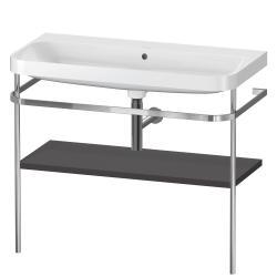 Duravit Happy D.2 c-shape Metal lavabo konsolu 975 mm Grafit Süper Mat HP4838N8080
