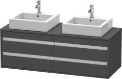 Duravit Ketho Asma dolap ünitesi 1400 mm Grafit Mat KT6657B4949
