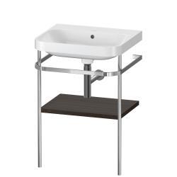 Duravit Happy D.2 c-shape Metal lavabo konsolu 575 mm Fırçalanmış Ceviz HP4835N6969