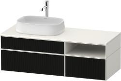 Duravit Zencha Asma dolap ünitesi 1300 mm Siyah Çizgi Yapısı ZE4828063840000