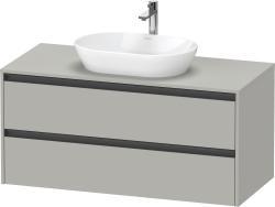 Duravit Ketho.2 Asma dolap ünitesi 1200 mm Beton Gri Mat Dekor K24897007070000