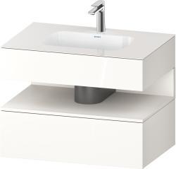 Duravit Studio F. A. Porsche Collection Ankastre lavabo tezgahlı dolap ünitesi ile birlikte 800 mm Beyaz (parlak) QA4785084220010