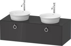 Duravit White Tulip Asma dolap ünitesi 1300 mm Grafit Parlak WT4983BH1H1