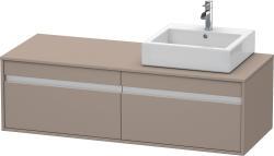 Duravit Ketho Asma dolap ünitesi 1400 mm Bazalt Mat KT6697R4343