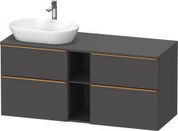 Duravit D-Neo Asma dolap ünitesi 1400 mm Grafit Mat DE4970L04490000