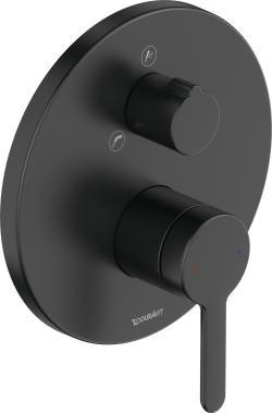Duravit C.1 Ankastre küvet bataryası 170 mm Siyah Mat
