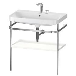 Duravit Happy D.2 c-shape Metal lavabo konsolu 775 mm Beyaz Süper Mat HP4837E8484