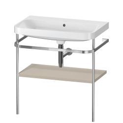 Duravit Happy D.2 c-shape Metal lavabo konsolu 775 mm Taupe Saten Mat Lake HP4837N6060