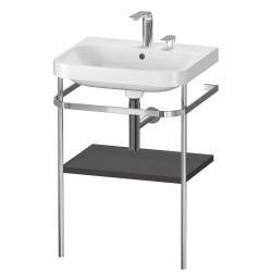Duravit Happy D.2 c-shape Metal lavabo konsolu 575 mm Grafit Süper Mat HP4835E8080