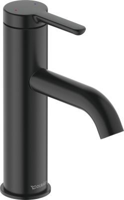 Duravit C.1 Tek kollu lavabo bataryası M 46 mm Siyah Mat C11020002046
