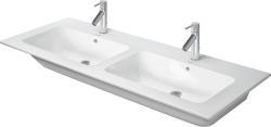 Duravit ME by Starck İkili etajerli lavabo 1300 mm Beyaz HygieneGlaze Plus 233613AA60