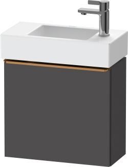 Duravit D-Neo Asma dolap ünitesi 484 mm Grafit Mat DE4219L04490000