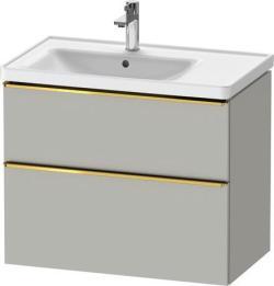 Duravit D-Neo Asma dolap ünitesi Beton Gri Mat Dekor Beton gri Mat Dekor, Kulp Altın DE4357034070000