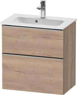 Duravit D-Neo Asma dolap ünitesi Marbeled Oak Mermer meşe Mat Dekor, Kulp Paslanmaz çelik DE4368070550000