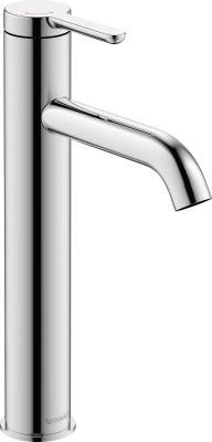 Duravit C.1 Tek kollu lavabo bataryası L FreshStart ve MinusFlow 46 mm Krom