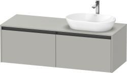 Duravit Ketho.2 Asma dolap ünitesi 1400 mm Beton Gri Mat Dekor K24888R07070000
