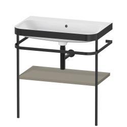 Duravit Happy D.2 c-bonded Metal lavabo konsolu 775 mm Taş Grisi Saten Mat Lake HP4737N9292