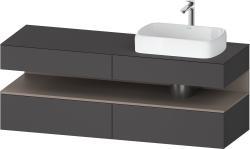Duravit Studio F. A. Porsche Collection Asma dolap ünitesi 1600 mm Grafit Mat QA4778043490000