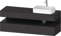 Duravit Studio F. A. Porsche Collection Asma dolap ünitesi Grafit Süper Mat Ön yüzey: Grafit Süper mat, Dekor, Gövde: Grafit Süper mat, Dekor, Tezgah: Grafit Süper mat, Boya, QA4778016800010