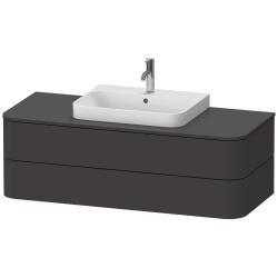 Duravit Happy D.2 Asma dolap ünitesi 1300 mm Grafit Süper Mat HP497208080