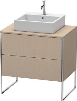 Duravit XSquare Yerden dolap ünitesi için tezgah 800 mm Keten Dekor