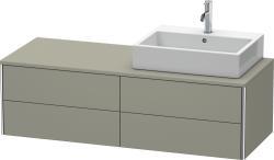 Duravit XSquare Asma dolap ünitesi 1400 mm Taş Grisi Saten Mat Lake XS4913R9292