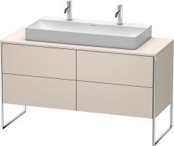 Duravit XSquare Yerden dolap ünitesi için tezgah 1400 mm Taupe Dekoru XS4925M9191