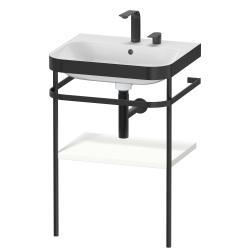 Duravit Happy D.2 c-bonded Metal lavabo konsolu 575 mm Beyaz Saten Mat Lake HP4735E3636